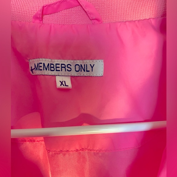 🩷💖🩷 Vintage Barbie/ Bubble Gum PINK MEMBERS ONLY Jacket - XL - 1980s 🩷💖🩷 - Picture 8 of 8